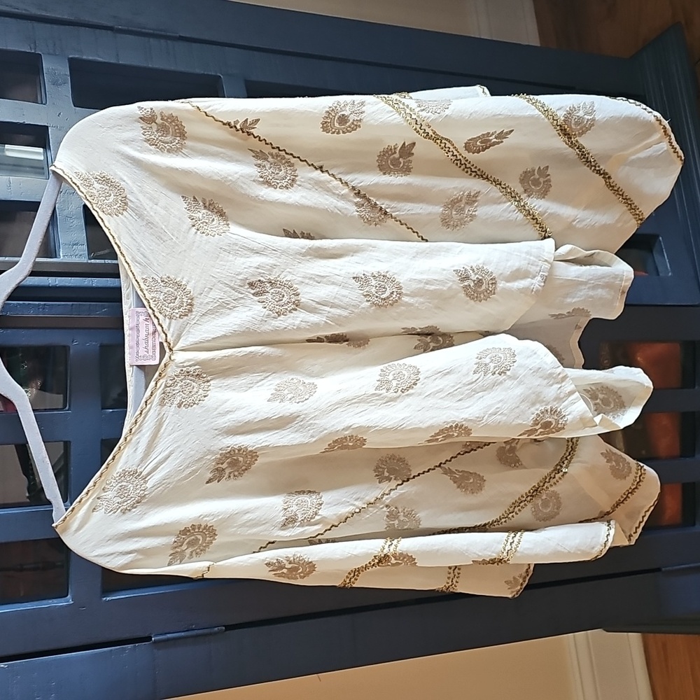 Off-white Party Top with embellishments